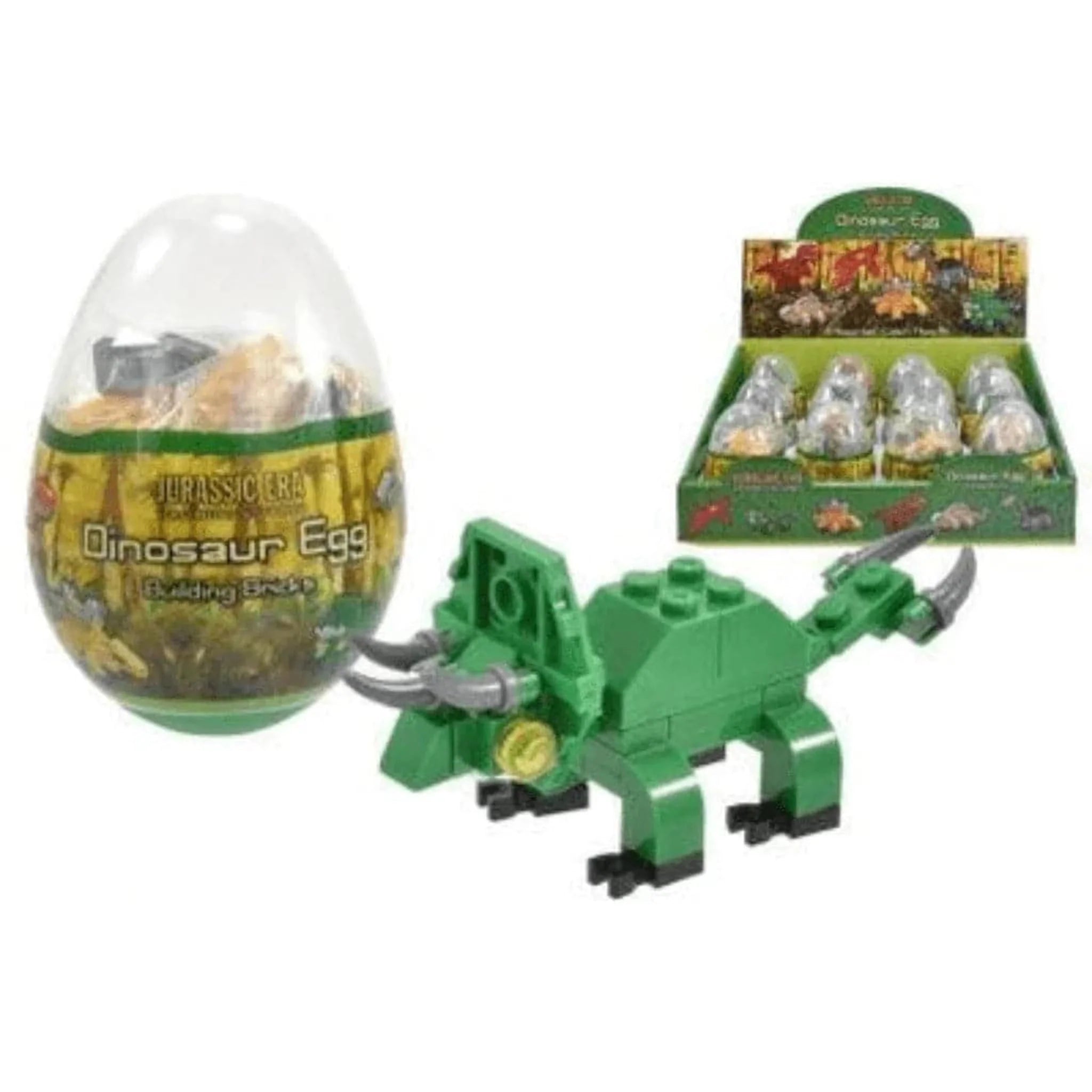 Dinosaur Brick Figures In An Egg - Kids Party Craft