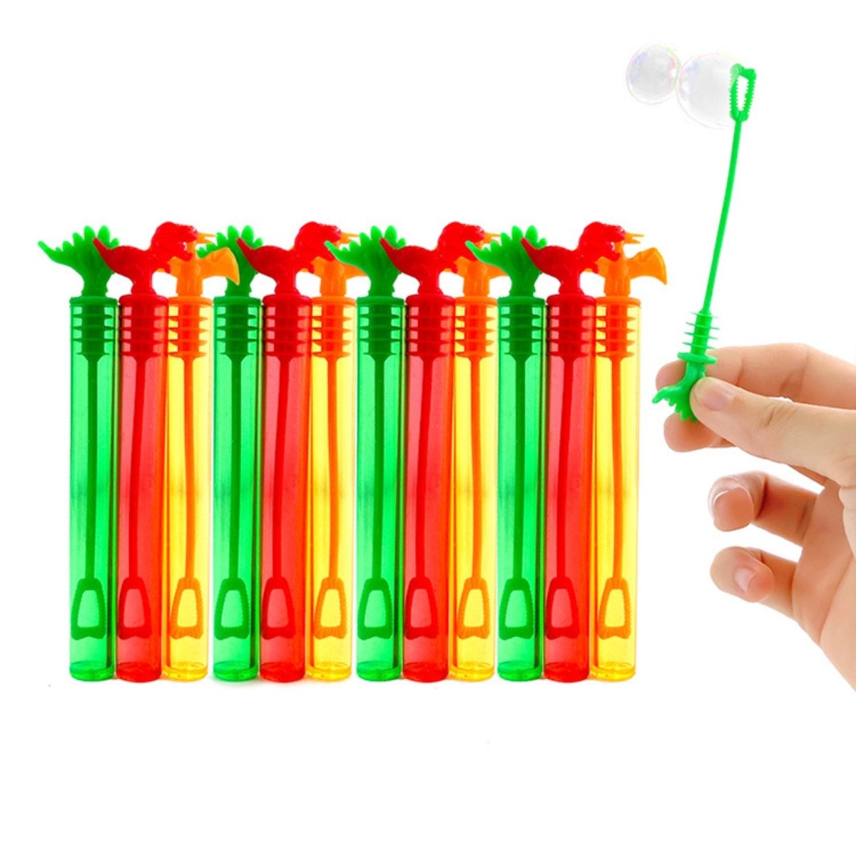 Dinosaur Bubble Tubes 12pcs - Kids Party Craft