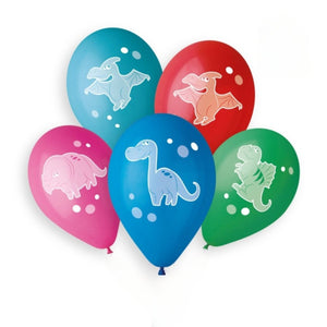 Dinosaur Cartoon Print Balloon - Kids Party Craft