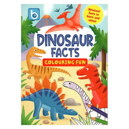 Dinosaur Facts Colouring Fun - Kids Party Craft