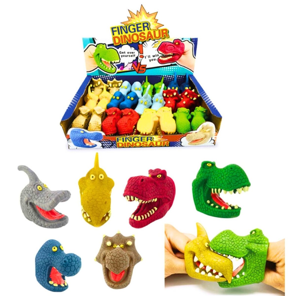 Dinosaur Finger Puppets - Kids Party Craft