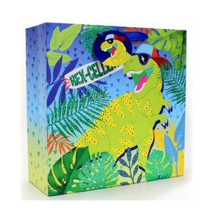 Dinosaur Gift Bag Square Large - Kids Party Craft