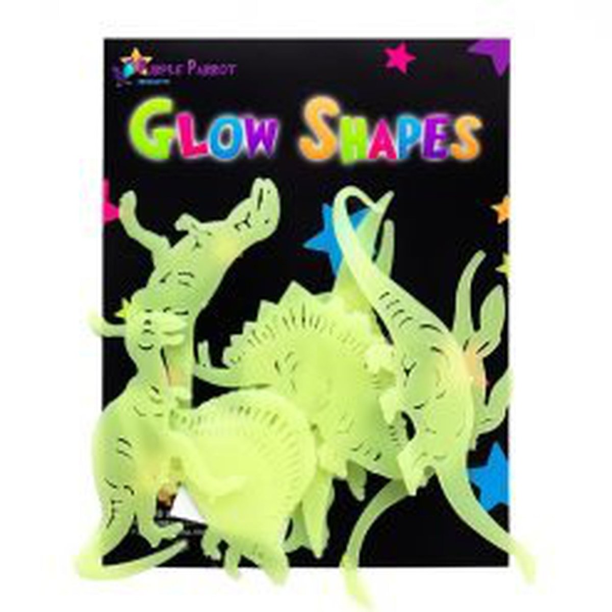 Dinosaur Glow In The Dark Shapes Set - Kids Party Craft