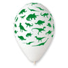 Dinosaur Print Balloon White - Kids Party Craft