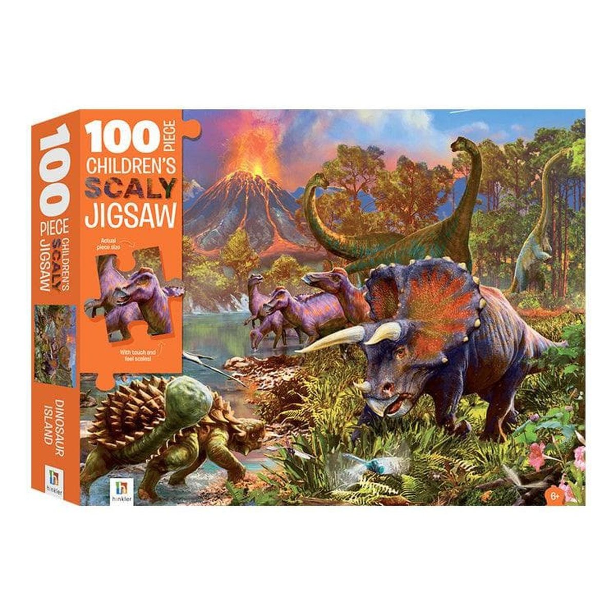 Dinosaur Scaly 100 Piece Jigsaw Set - Kids Party Craft