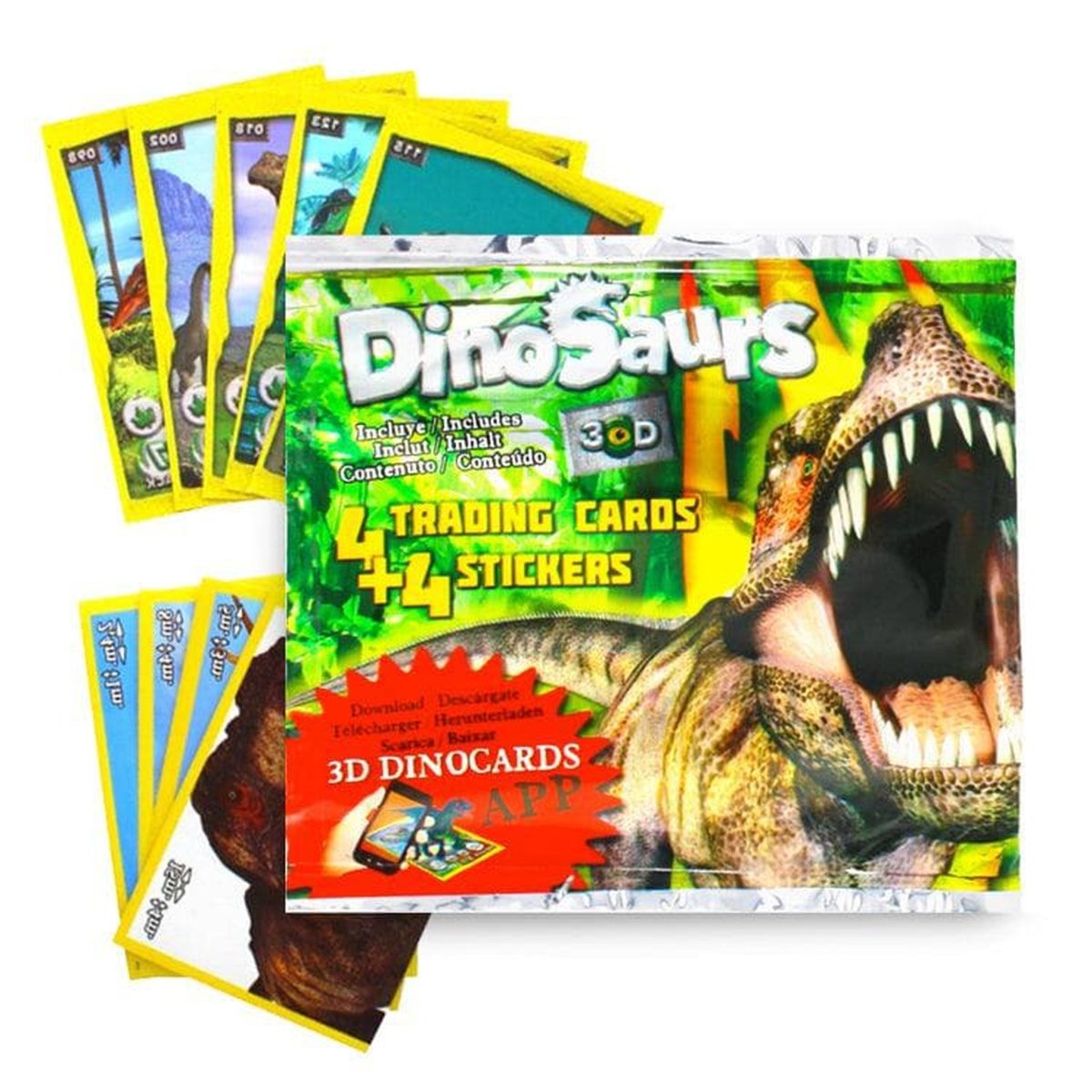 Dinosaurs Sticker/Trading Card Blind Bag - Kids Party Craft