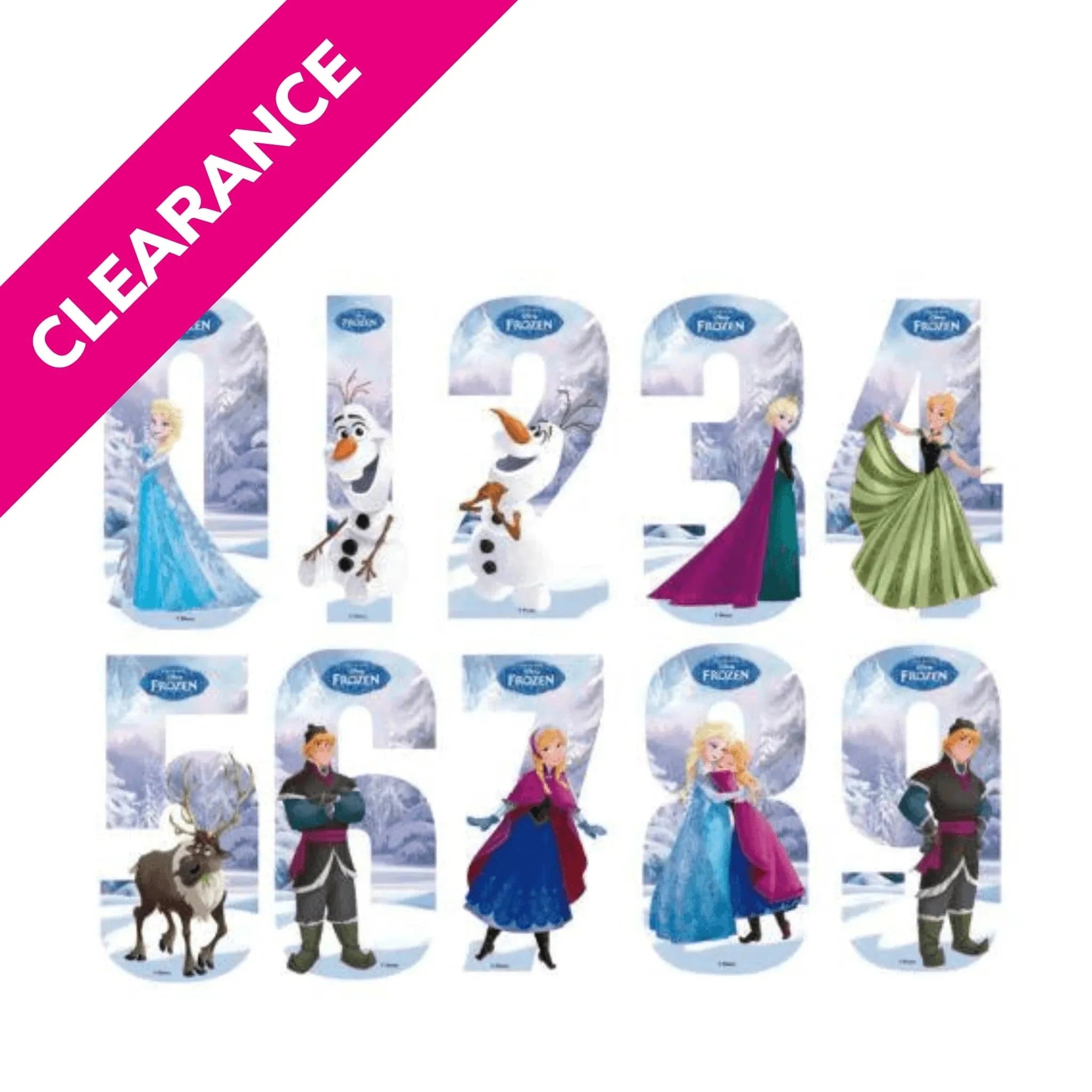 Disney Princess Frozen Number Stickers - Kids Party Craft – KPC