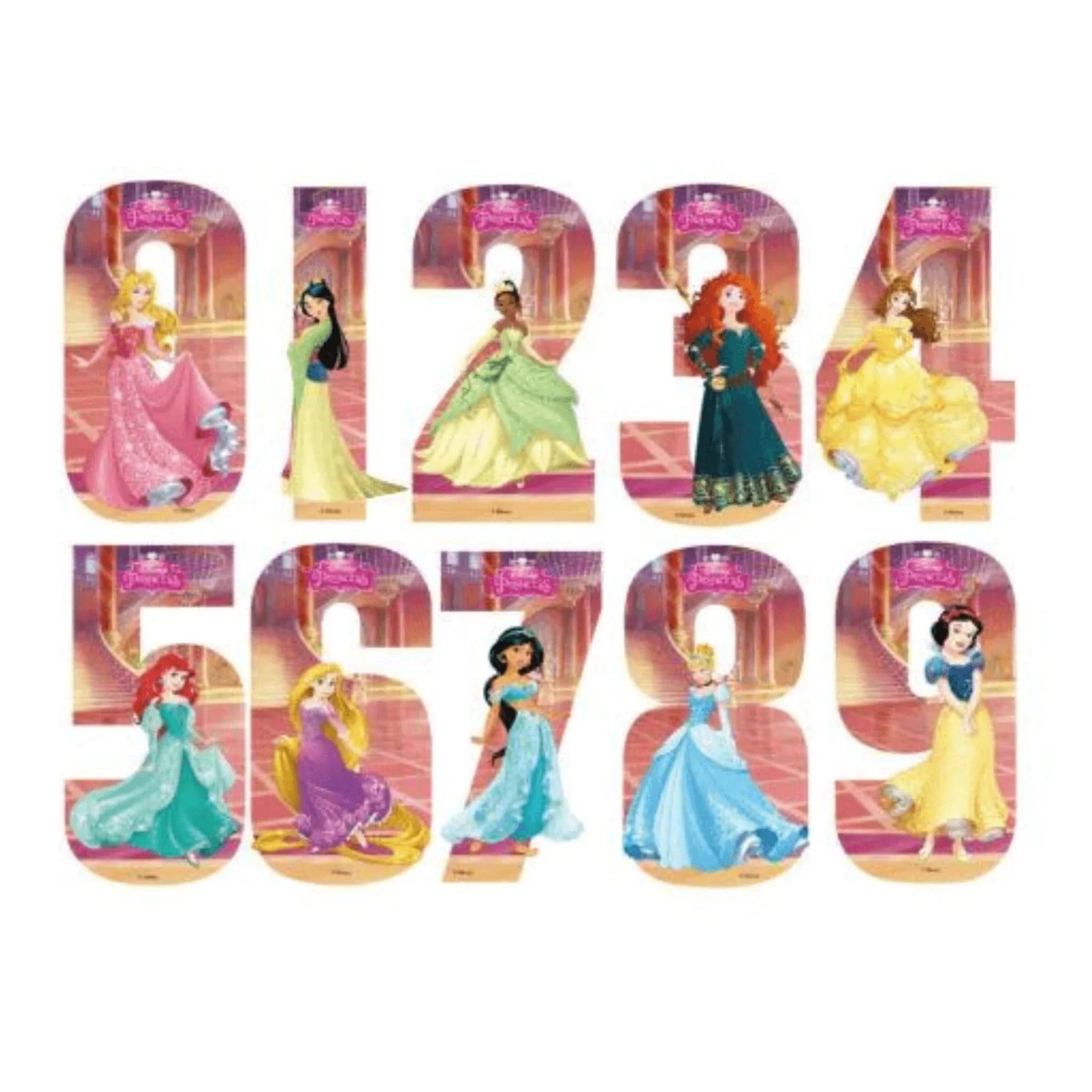 Disney Princess Number Stickers Kids Party Craft KPC disney-princess-number-stickers-kids-party-craft-kpc