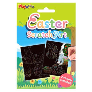 Easter Scratch Art 2 Sheets 19.5x15cm - Kids Party Craft