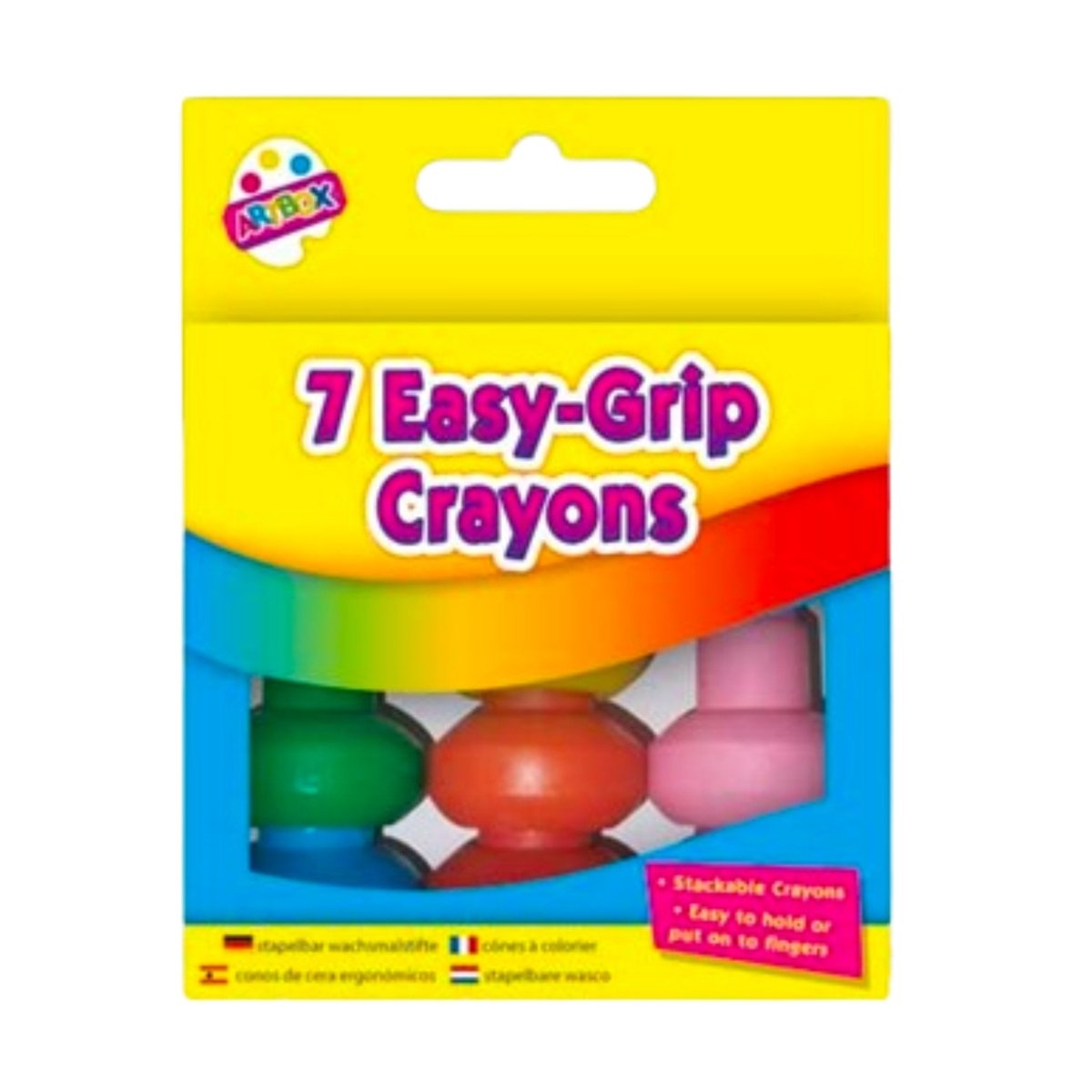 Easy-Grip Crayons (7 Assorted) - Kids Party Craft