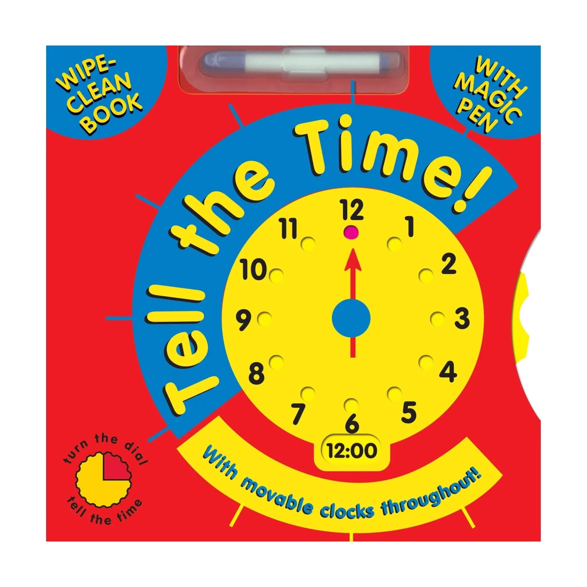 Educational Tell The Time Wipe Clean Book - Kids Party Craft | Kids ...