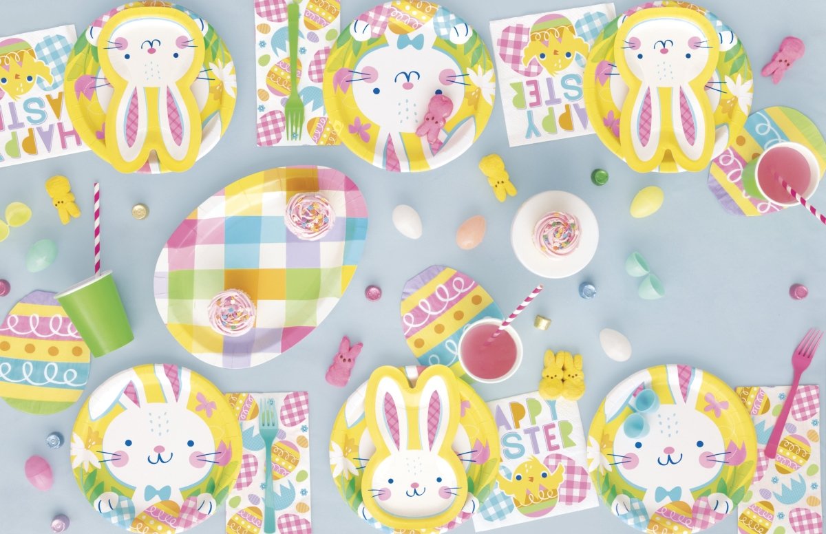 Eggcellent Easter Round 9" Dinner Plates 8pc - Kids Party Craft