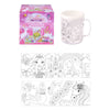 Fantasy World Colouring Mug with 2 Assorted Designs - Kids Party Craft