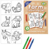 Farm A6 Colouring Set Eco Friendly - Kids Party Craft
