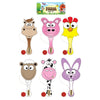 Farm Animal Wooden Paddle Bat and Ball - Kids Party Craft