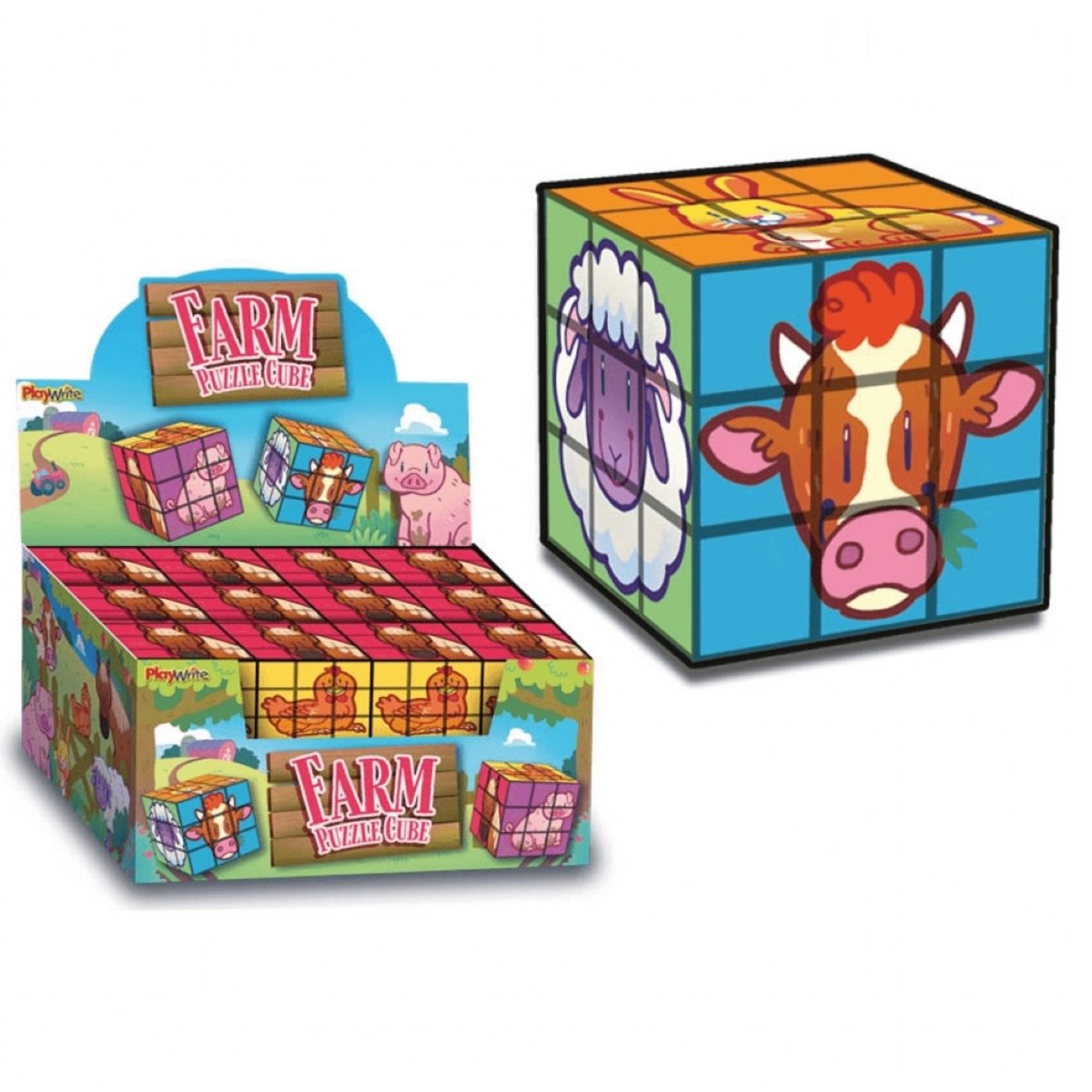 Farm Puzzle Cube - Kids Party Craft