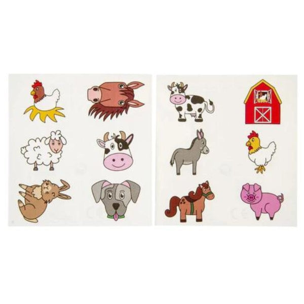 Farm Tattoo Sheet Kids Party Craft KPC