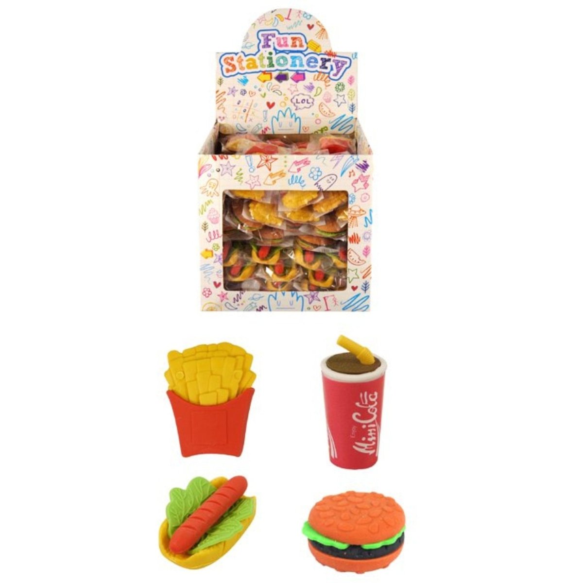 Fast Food Eraser - Kids Party Craft