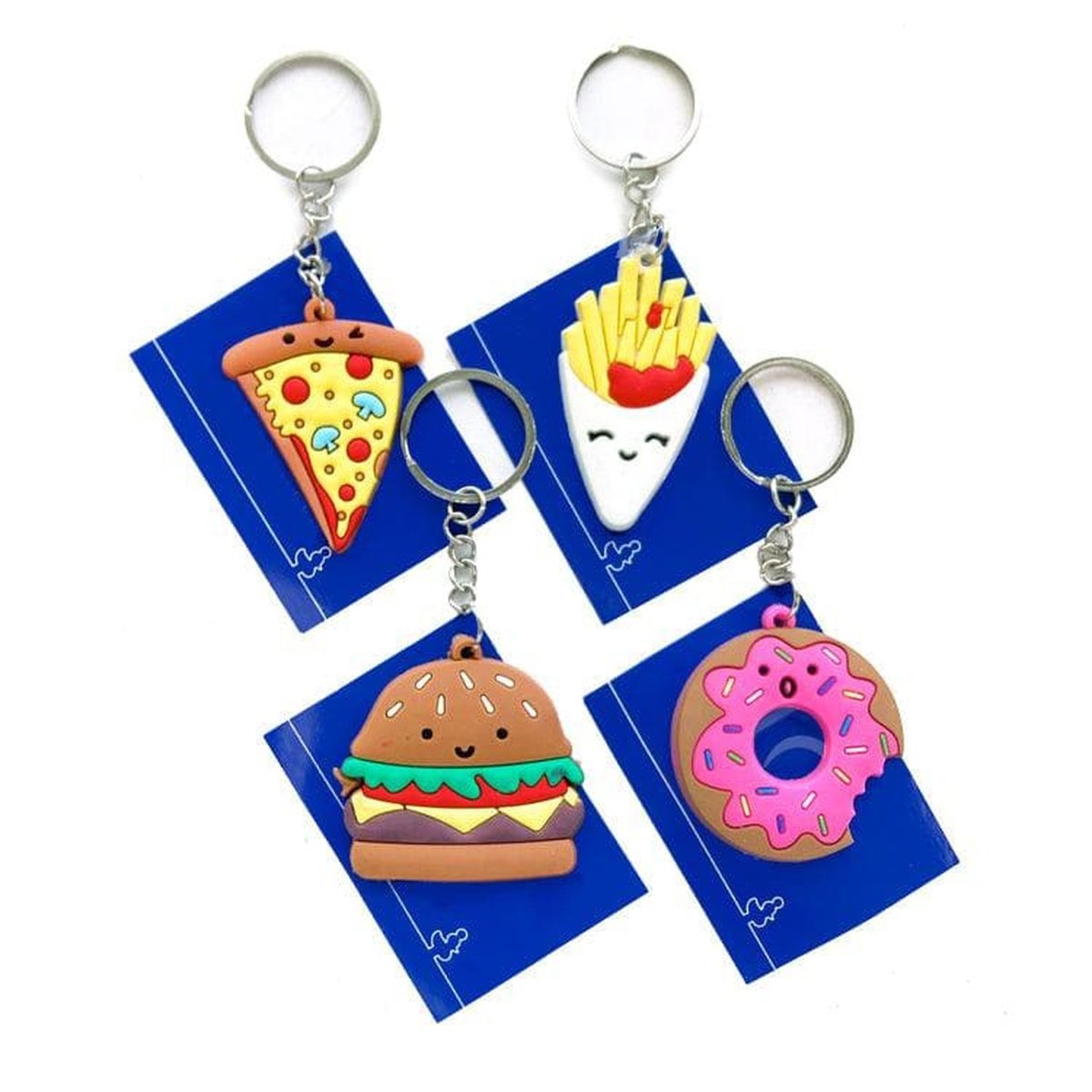 Food Design Keychain Fast Food Novelty Keychain - Kids Party Craft | Kids Party Craft