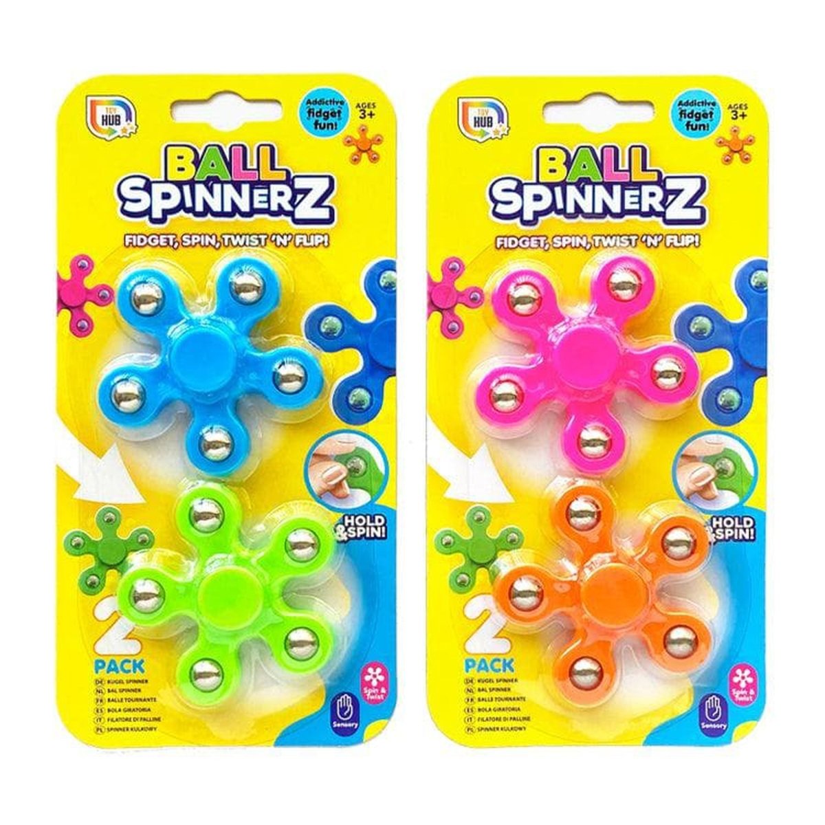 Fidget Ball Spinners x 2 - Kids Party Craft
