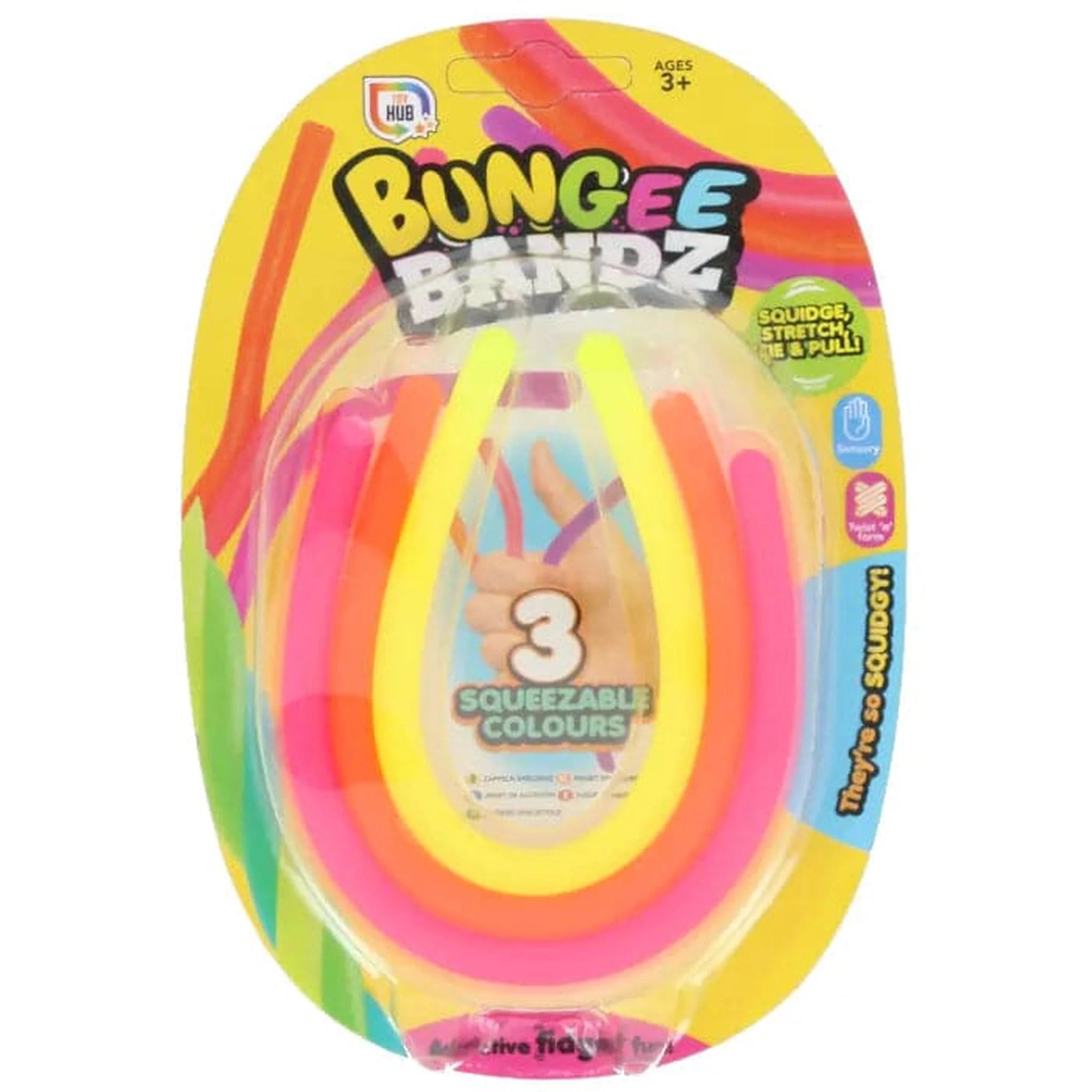 Fidget Bungee Bandz 3 Pack - Kids Party Craft