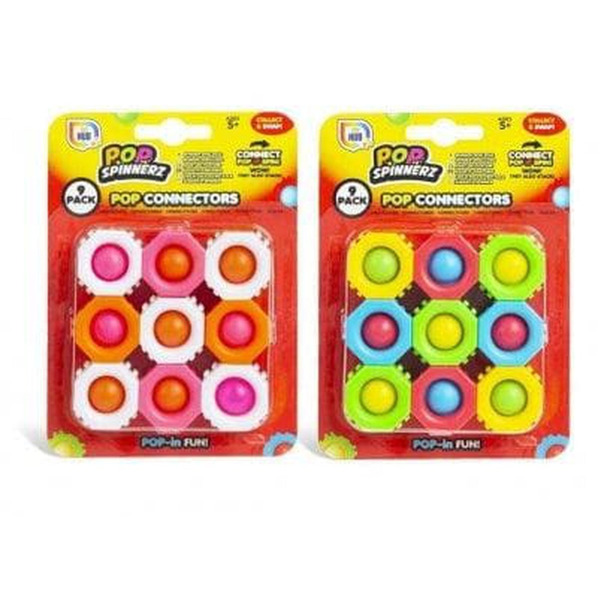 Fidget Pop Spinnerz 9 Pack - Kids Party Craft