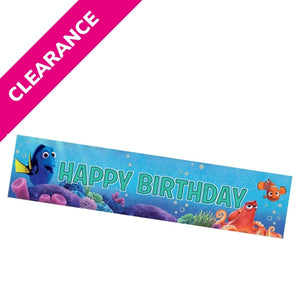 Finding Dory Holographic Foil Banner - Kids Party Craft