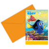 Finding Dory Invitations 6pk - Kids Party Craft