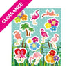 Flamingo Sticker Sheet - Kids Party Craft