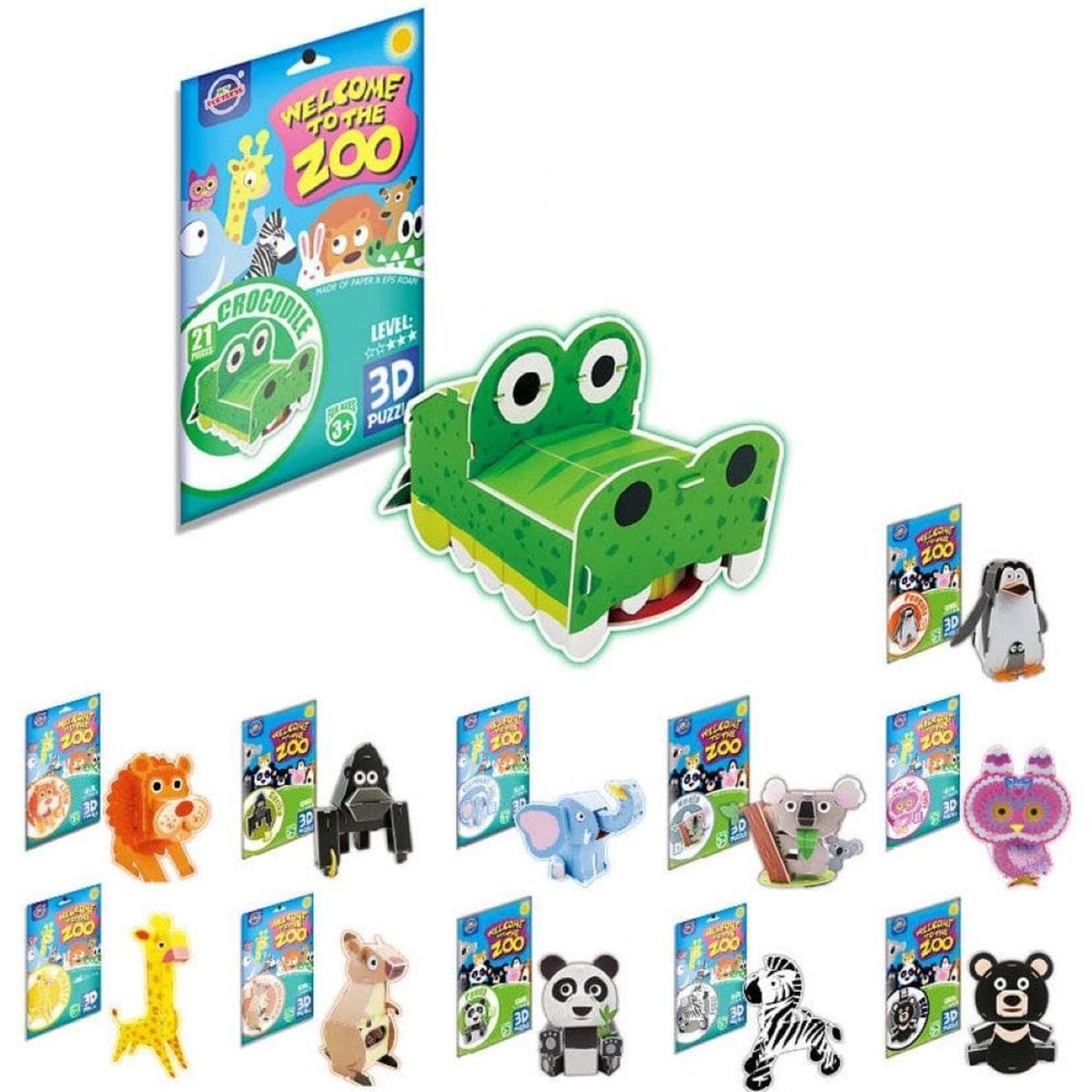 Foam Animal 3D Model Kits - Kids Party Craft