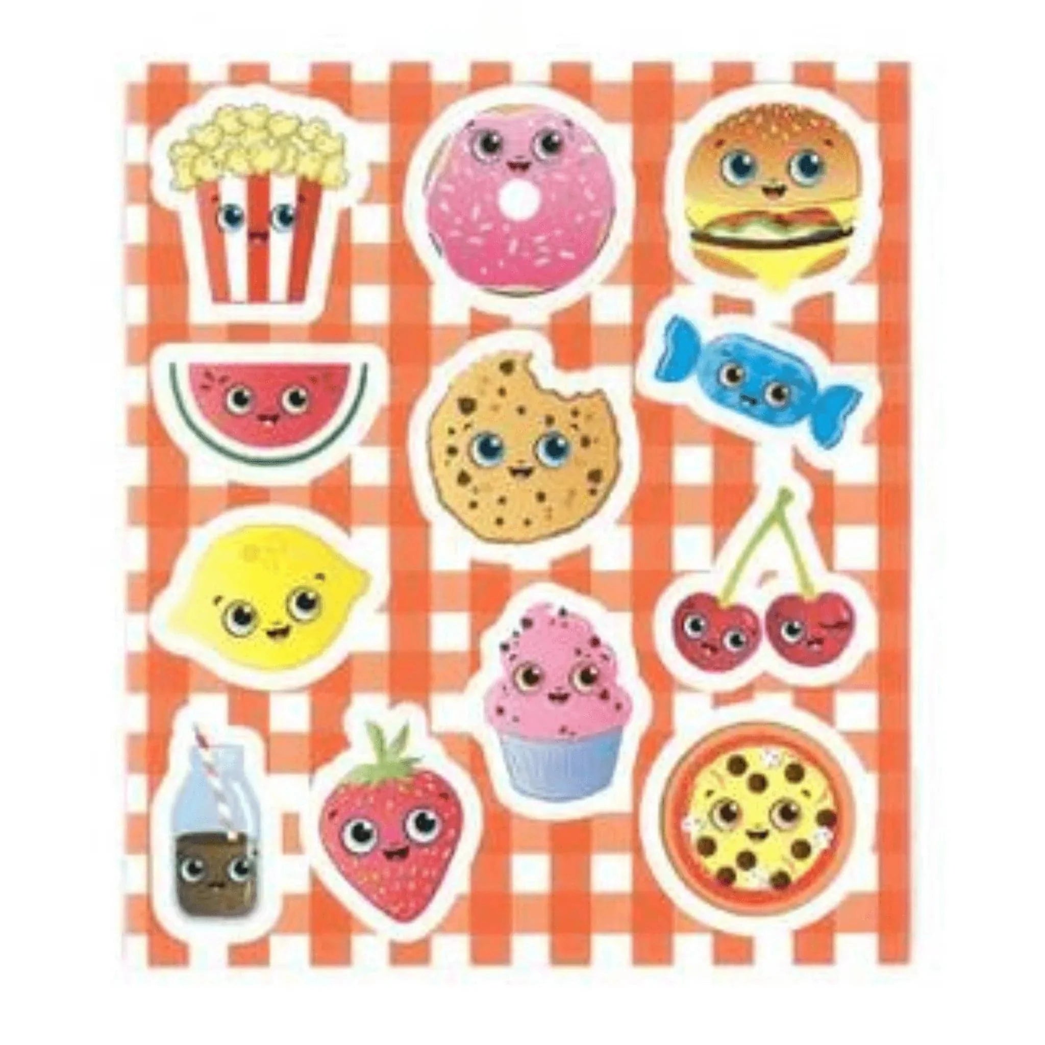 Foodie Face Sticker Sheets - Kids Party Craft