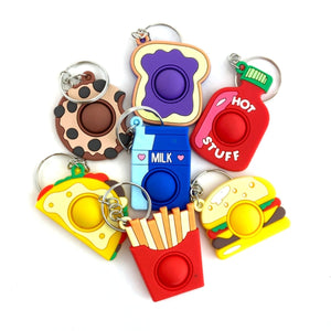 Foodie Fun Popper Keyring - Kids Party Craft