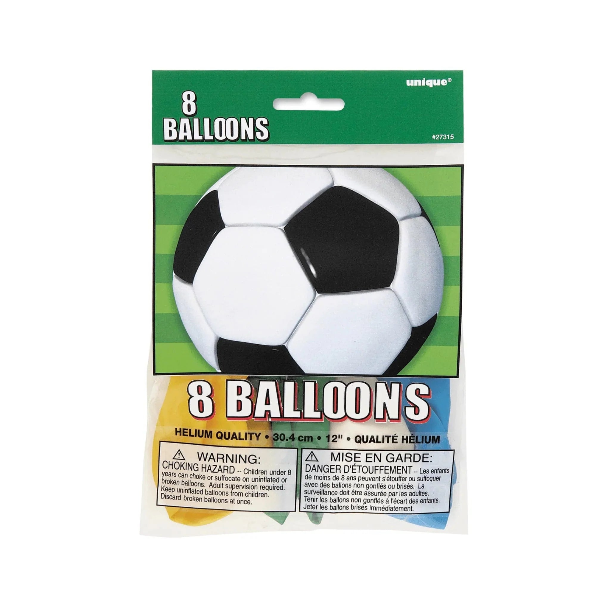 Football 12" Latex Balloons 8pk - Kids Party Craft