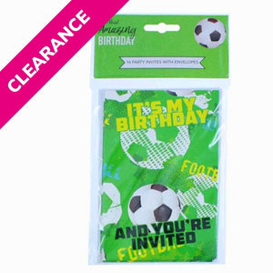 Football Birthday Party Invites 16 Pk - Kids Party Craft