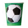Football Paper Cups 9oz 8pk - Kids Party Craft