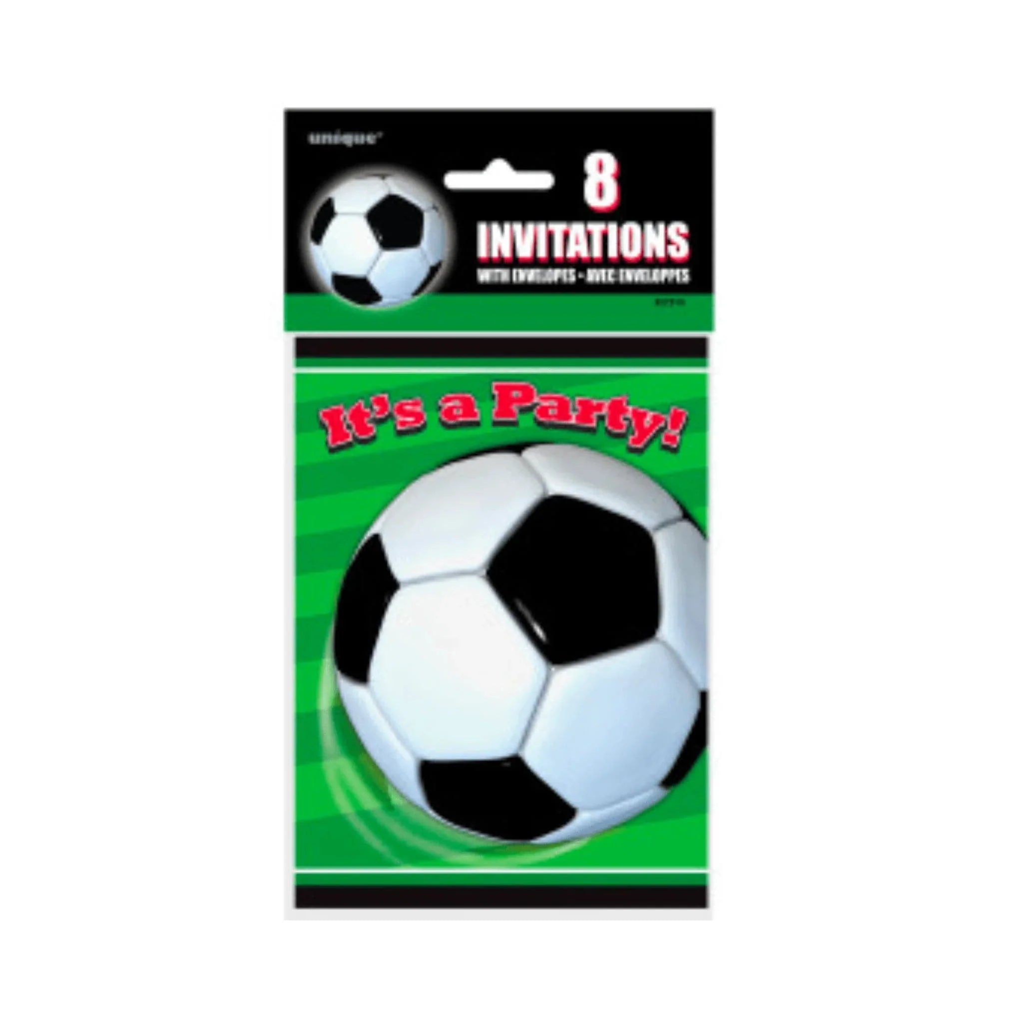 Football Party Invitations 8pk - Kids Party Craft