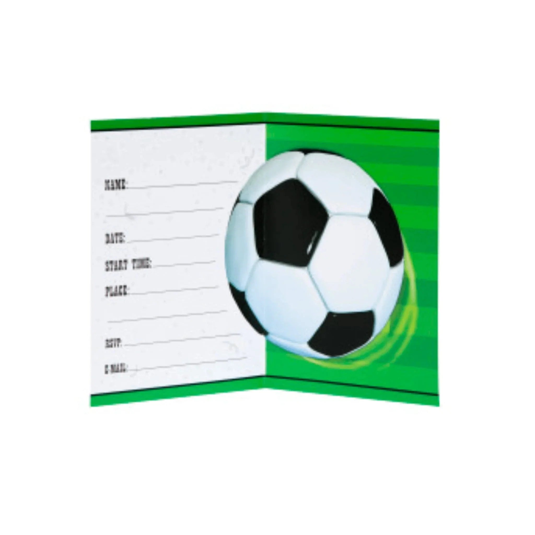 Football Party Invitations 8pk - Kids Party Craft