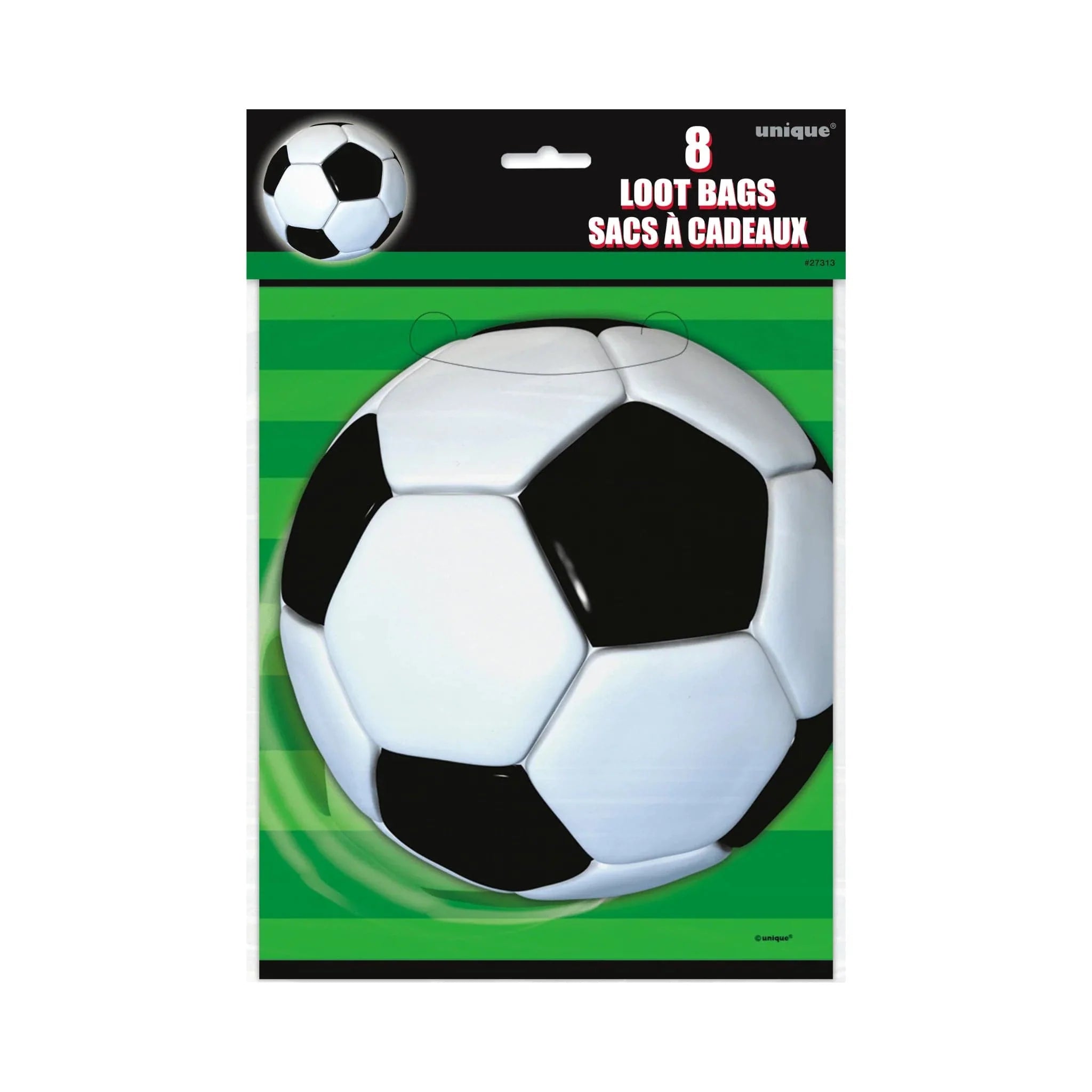 Football Party Loot Bags 8pk - Kids Party Craft