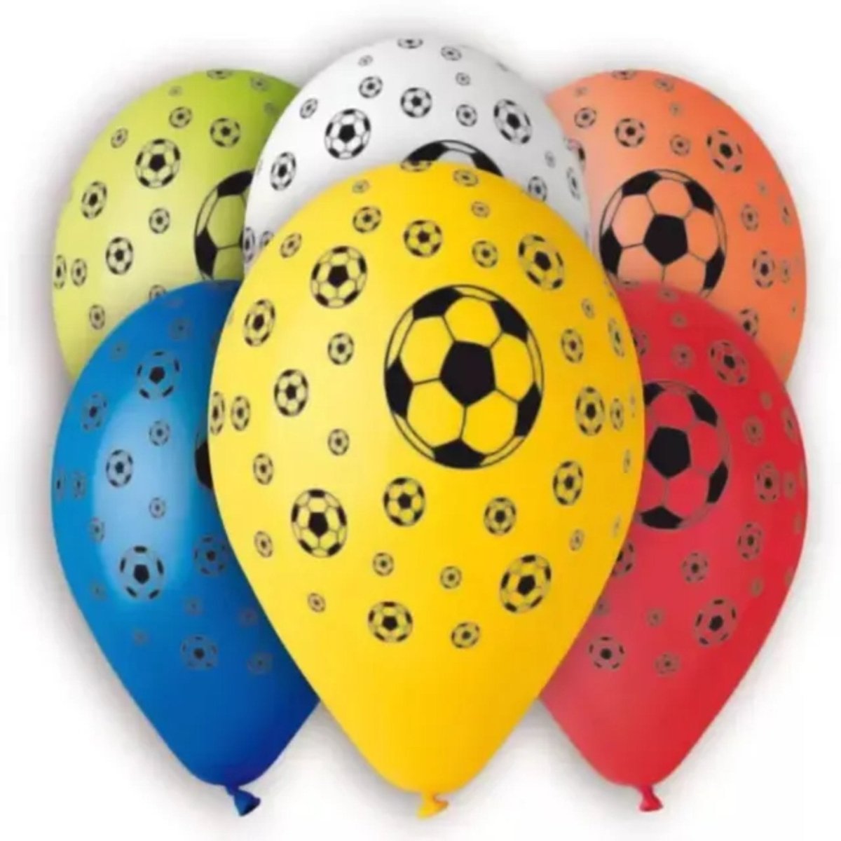 Football Print Balloons 10pc - Kids Party Craft