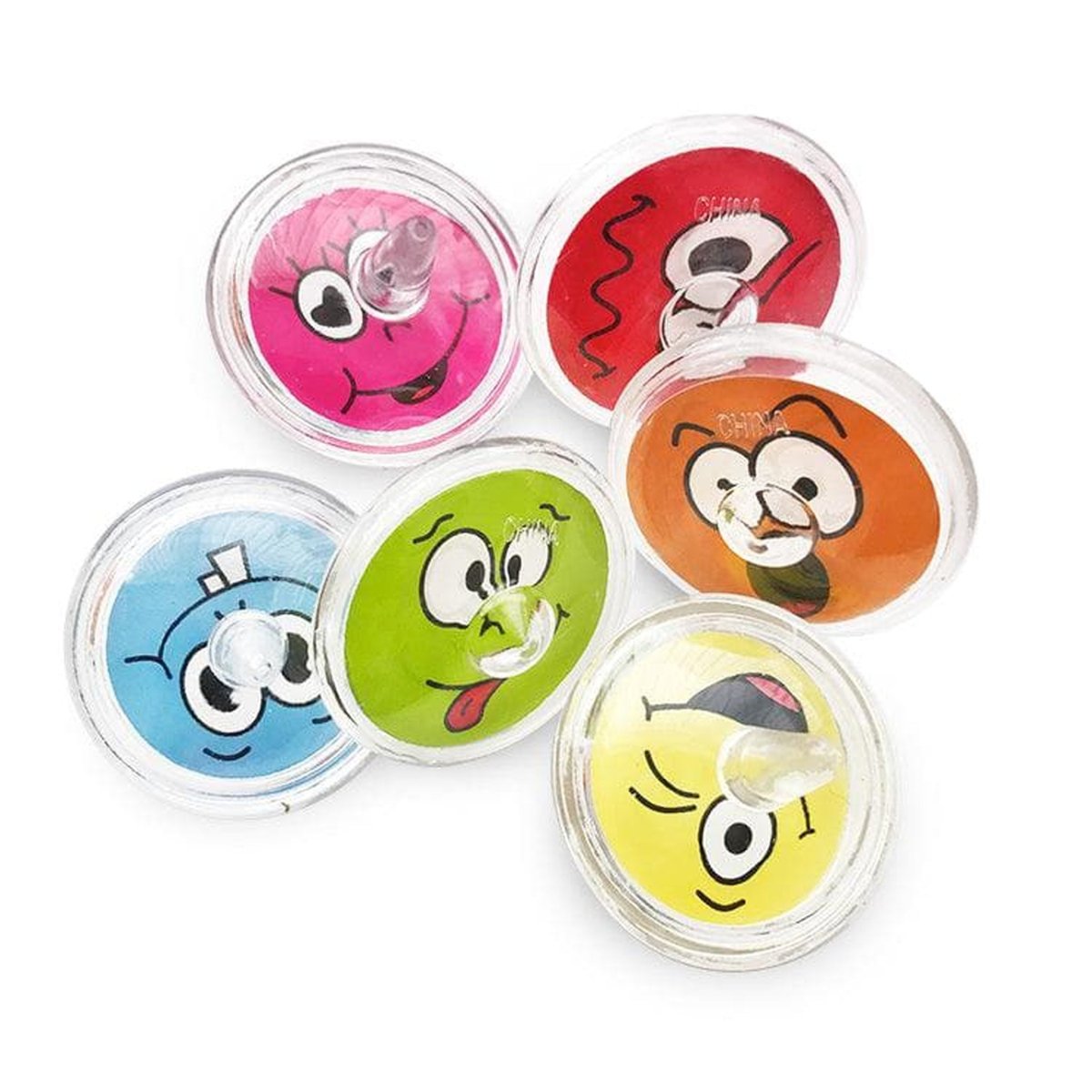 Funny Faces Spinning Top - Kids Party Craft