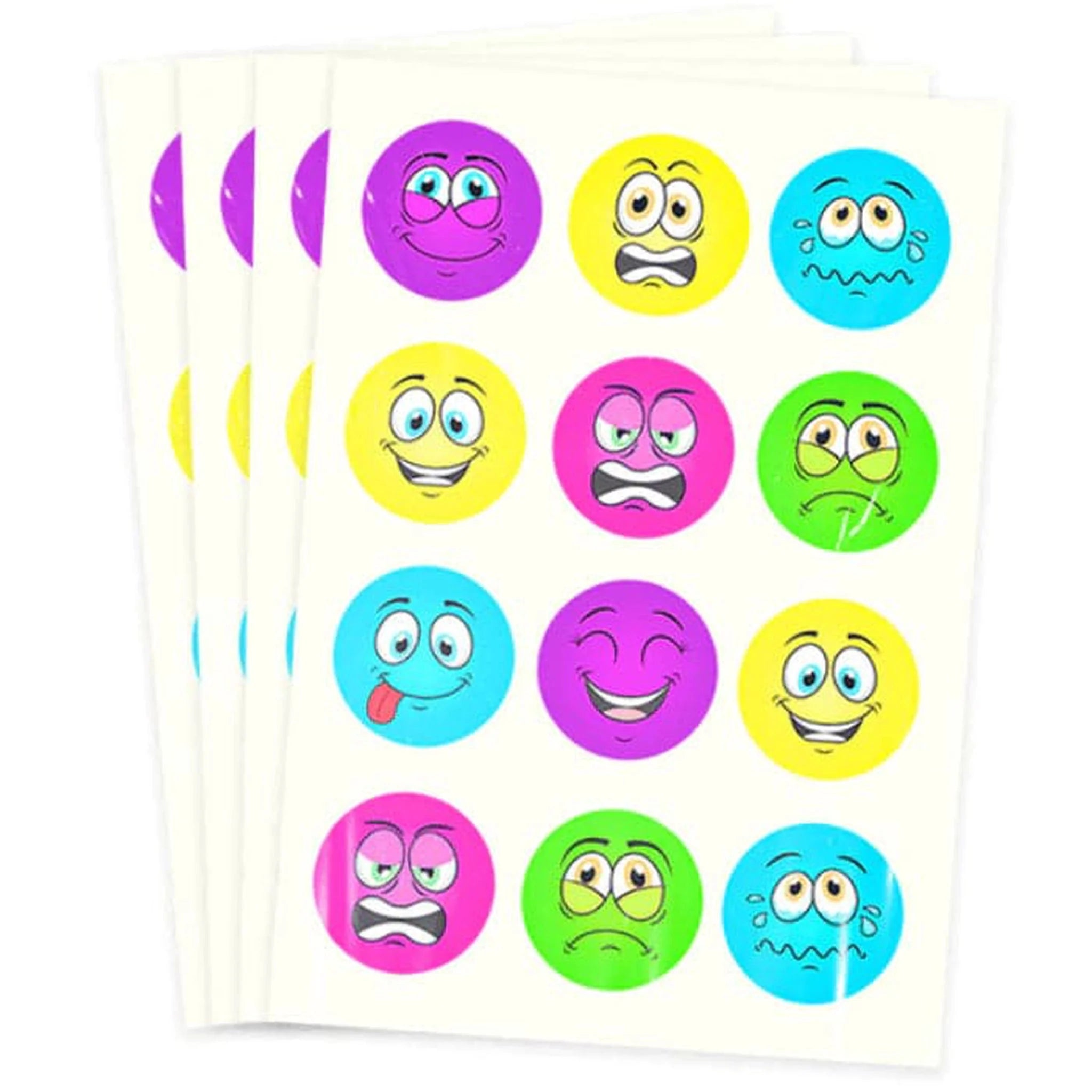 Funny Faces Tattoo Sheet - Kids Party Craft