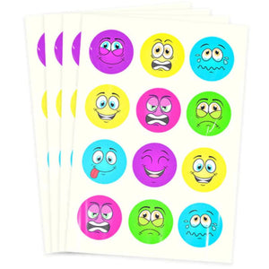 Funny Faces Tattoo Sheet - Kids Party Craft