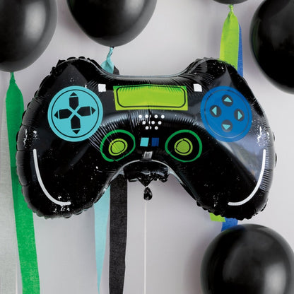 Gamer Birthday "Game On" Mini Foil Balloon Banner Kit - Kids Party Craft