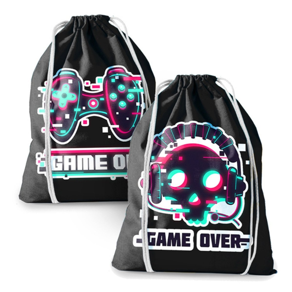 Gamer Drawstring Bag - Kids Party Craft