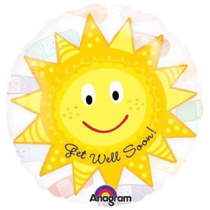 Get Well Soon See-Thru 26" Foil Balloon - Kids Party Craft