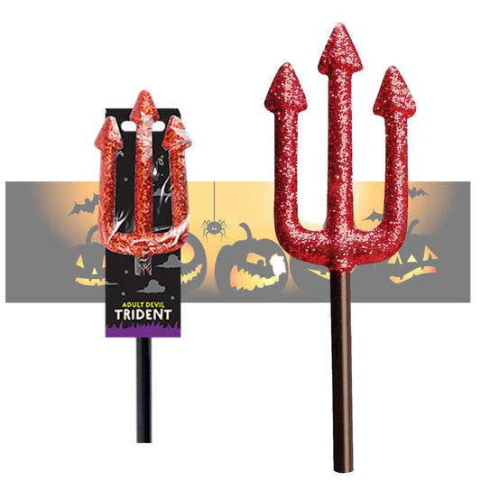 Glitter Red Trident 50cm - Kids Party Craft
