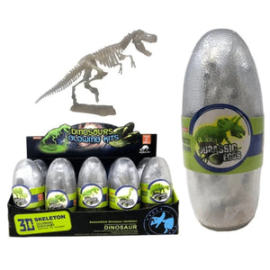 Glow Dinosaur Skeleton In Egg 18x7cm - Kids Party Craft