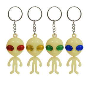 Glow In The Dark Alien Keychain (7cm) - Kids Party Craft