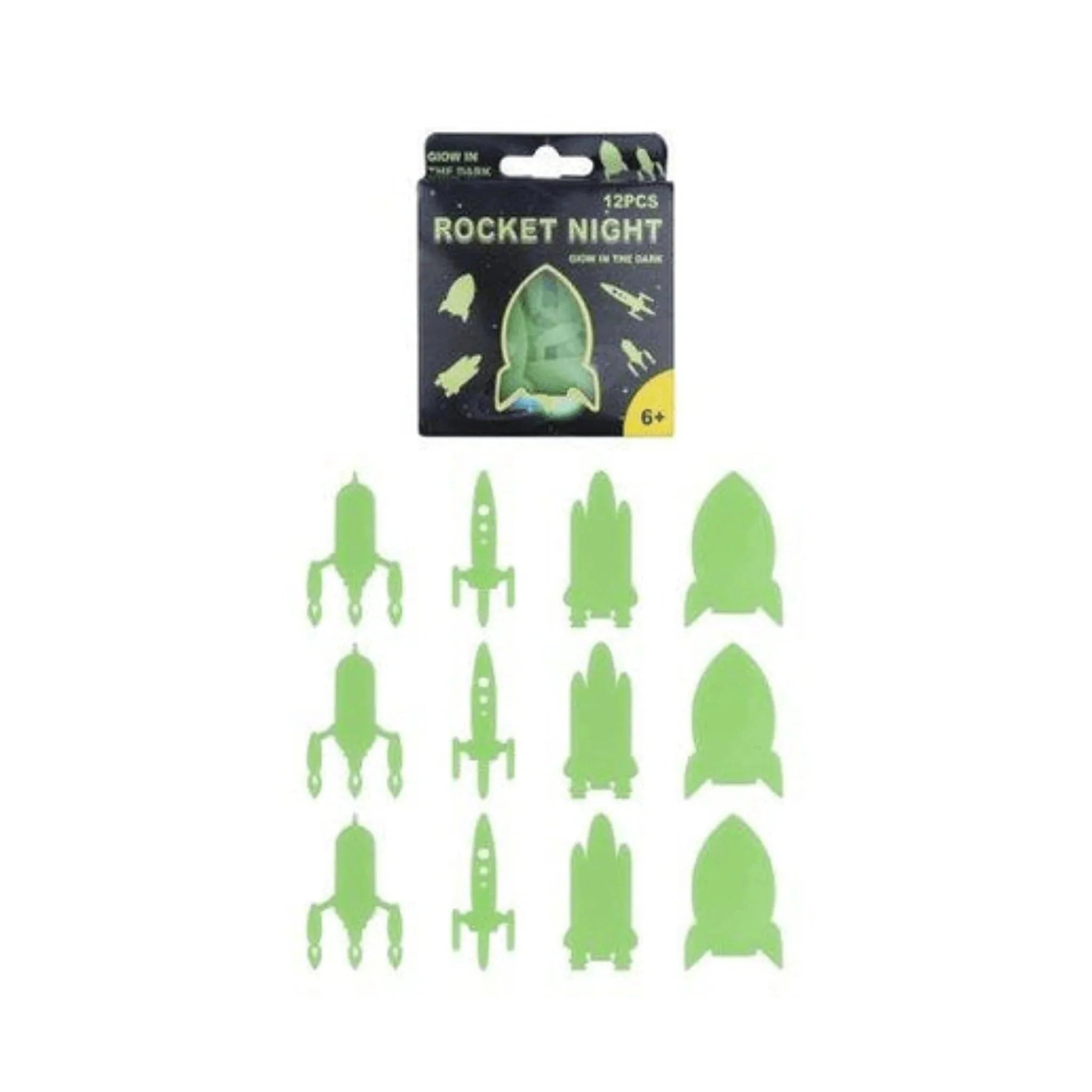 Glow In The Dark Rocket Shapes - Kids Party Craft