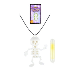 Glow in the Dark Skeleton Pendant - Kids Party Craft